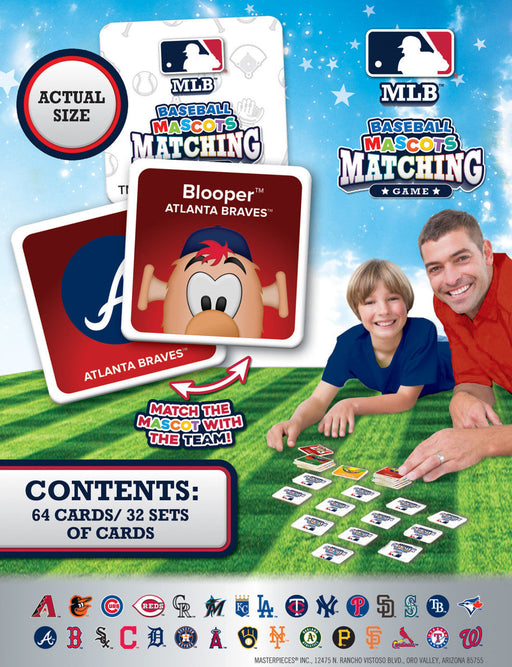 MLB Masterpieces Mascots Matching Game