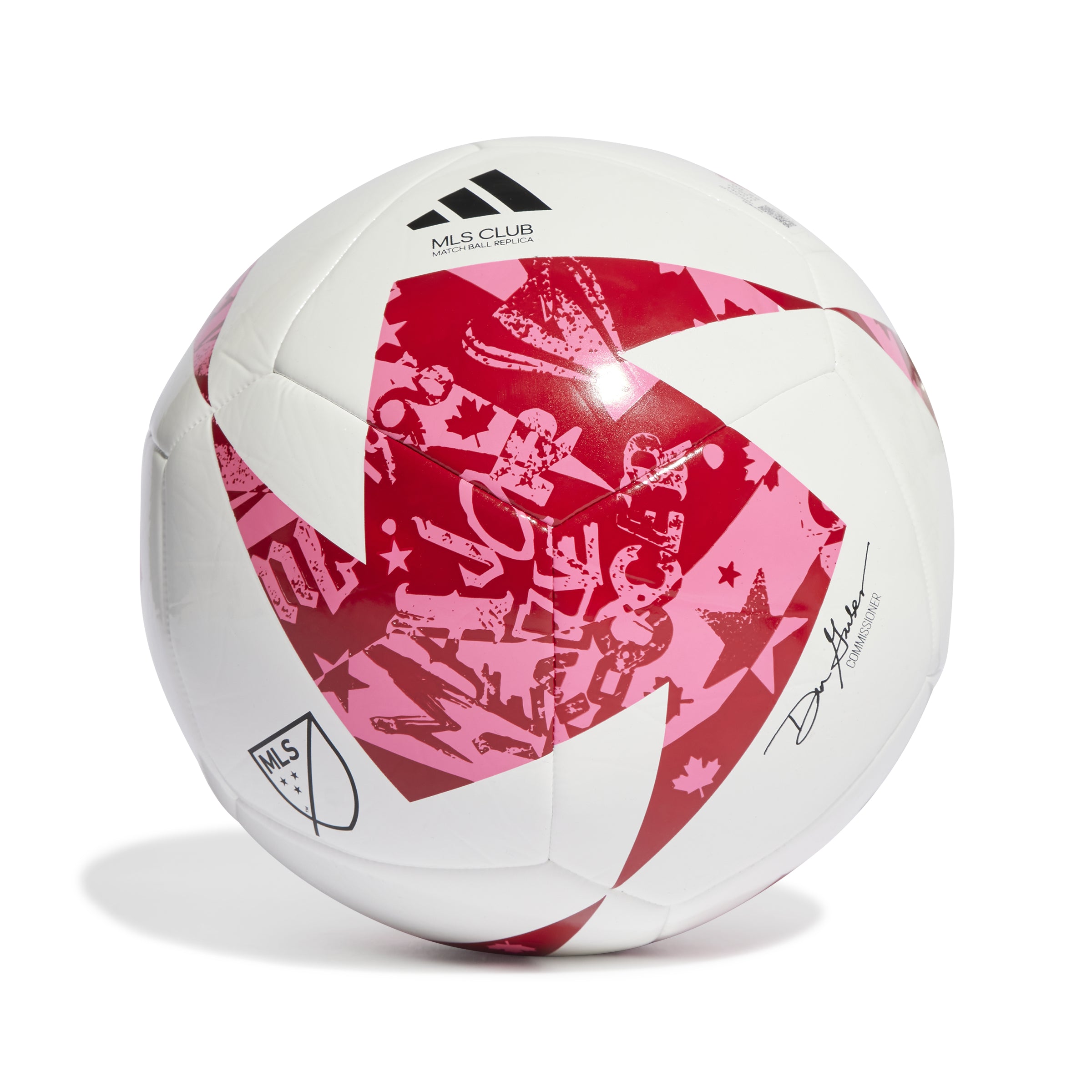 MLS Adidas Club Red/Pink/White Soccer Ball