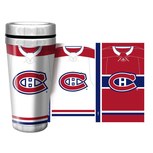 Montreal Canadiens NHL 16oz Full Wrap Team Uniform Travel Mug