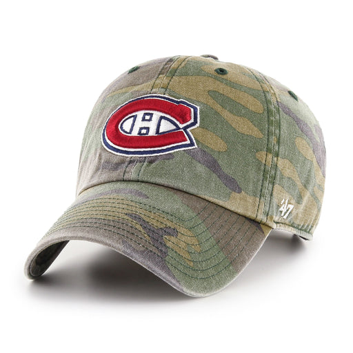 Montreal Canadiens NHL 47 Brand Men's Camo Clean up Adjustable Hat