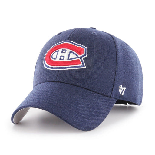 Montreal Canadiens NHL 47 Brand Men's Navy MVP Adjustable Hat