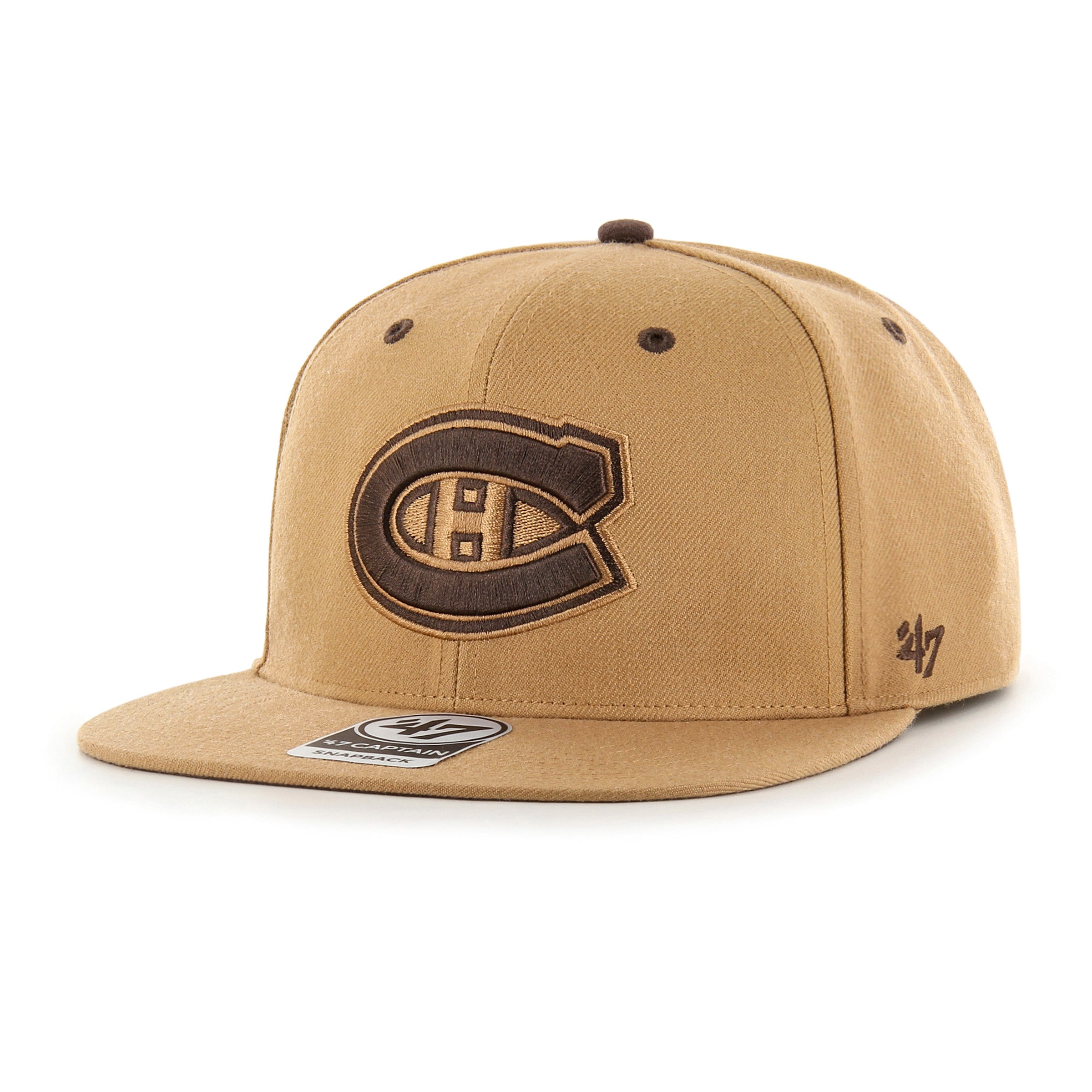 Montreal Canadiens NHL 47 Brand Men's Toffee Captain Snapback