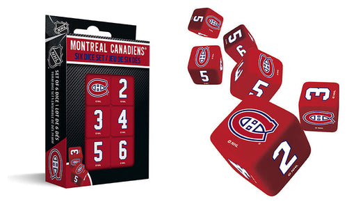 Montreal Canadiens NHL 6 Piece Dice Set