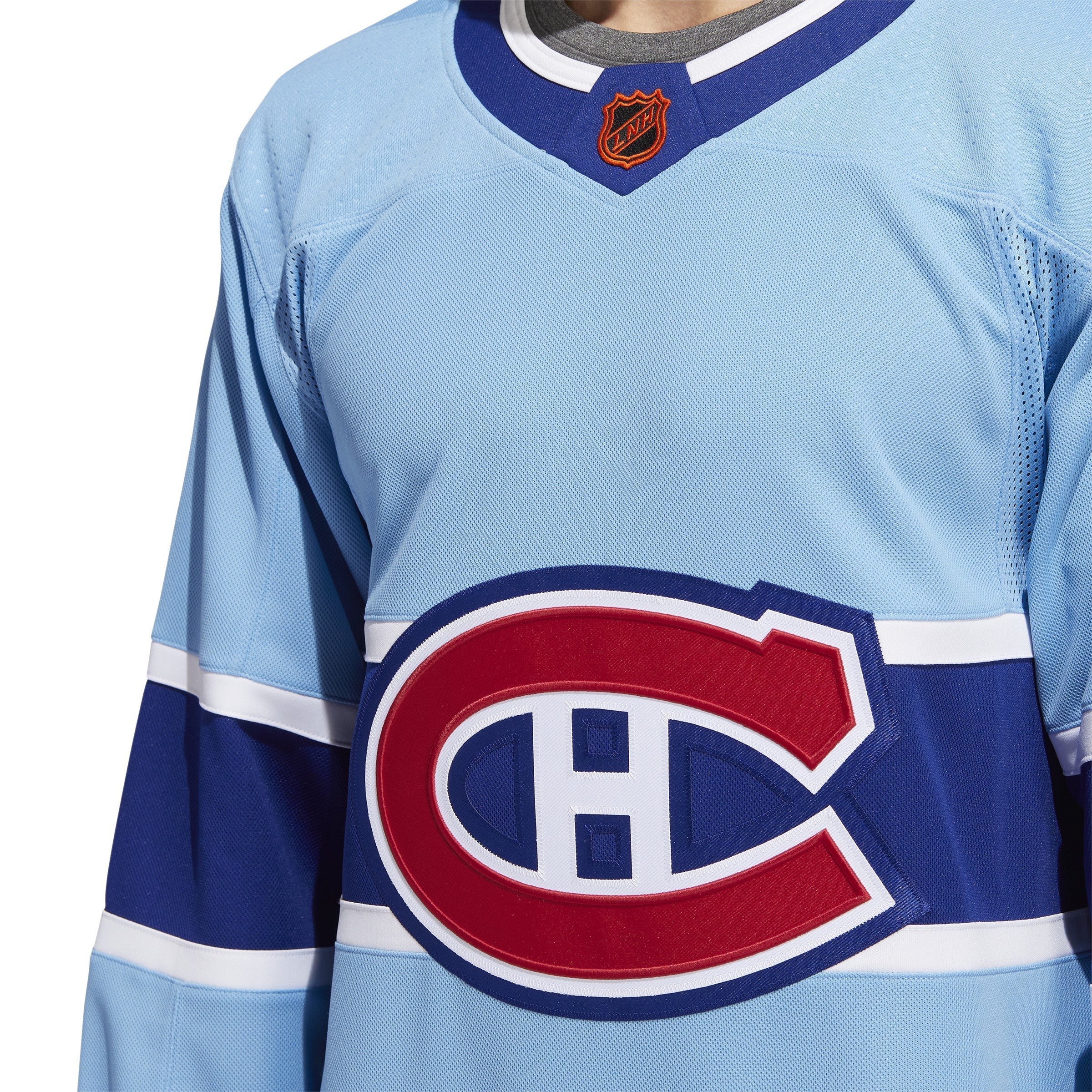 Montreal Canadiens NHL Adidas Men's Light Blue Adizero 2022/23 Reverse Retro 2.0 Authentic Pro Jersey