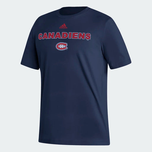 Montreal Canadiens NHL Adidas Men's Navy Playmaker T-Shirt