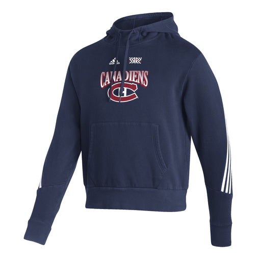 Men's Adidas Navy Vancouver Canucks Reverse Retro 2.0 - Pullover Hoodie Size: Small