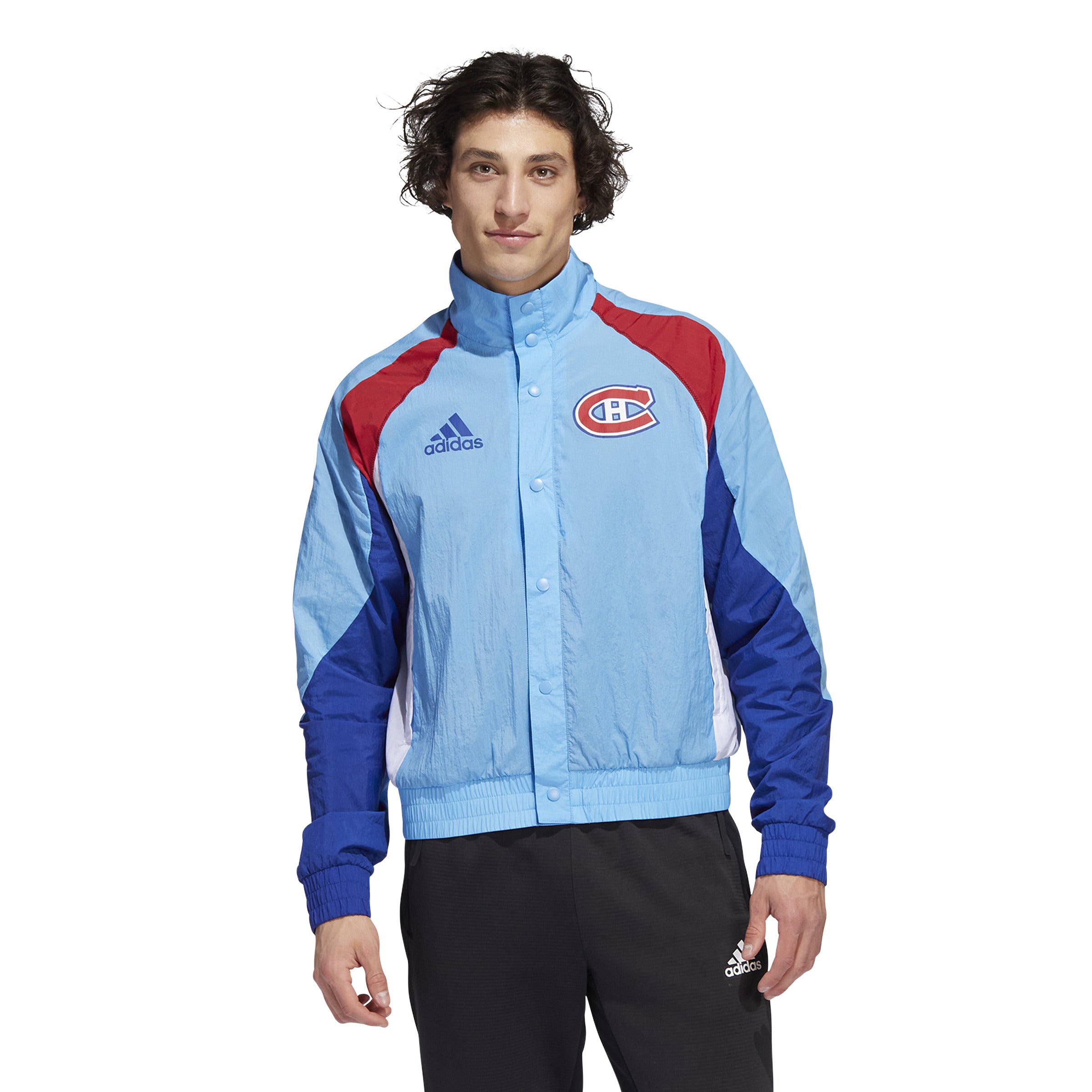 Montreal Canadiens NHL Adidas Men's Sky Blue Reverse Retro 2.0 Lightweight Jacket