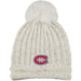 Montreal Canadiens NHL Adidas Women's White Pom Knit Hat