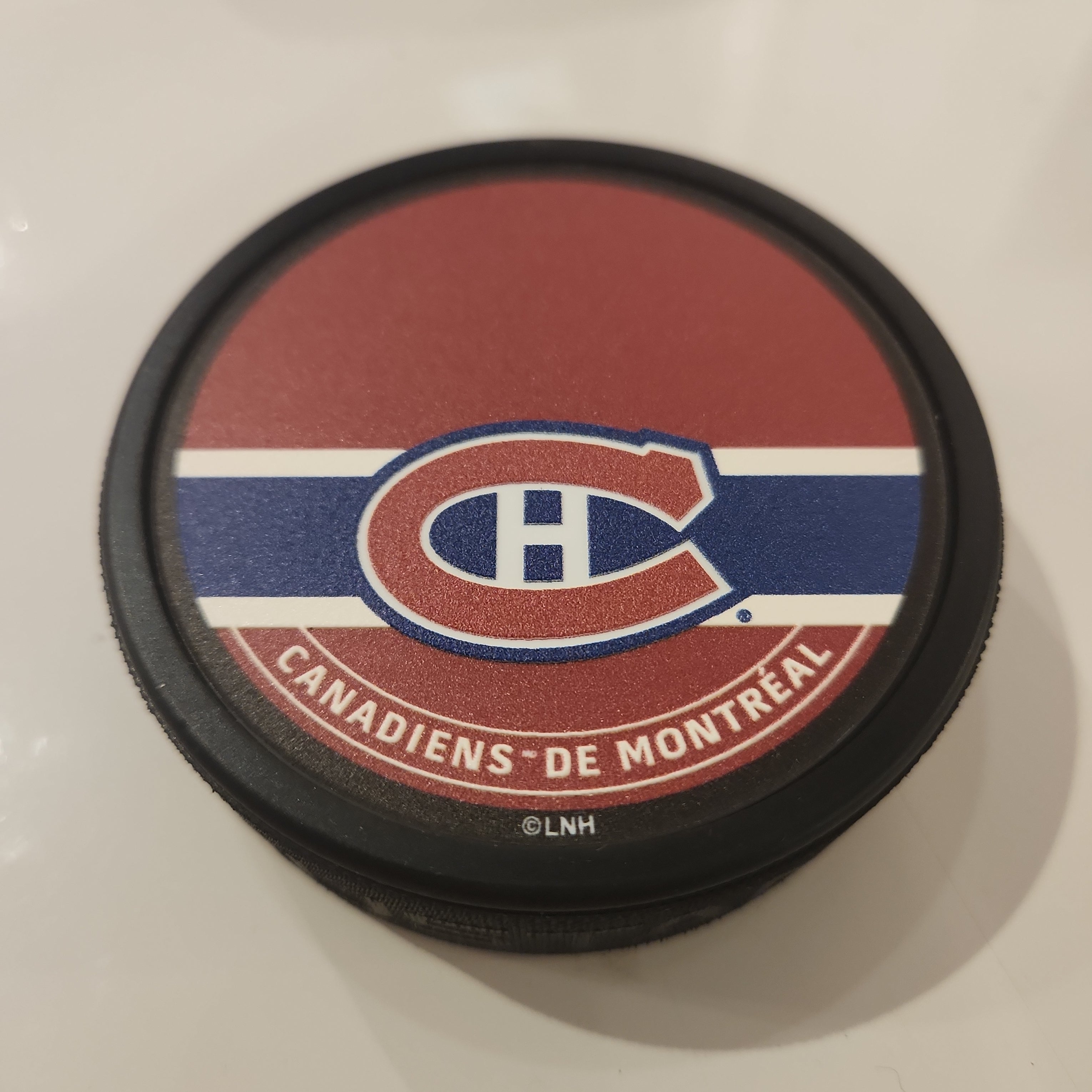 Montreal Canadiens NHL Autograph Textured Hockey Puck