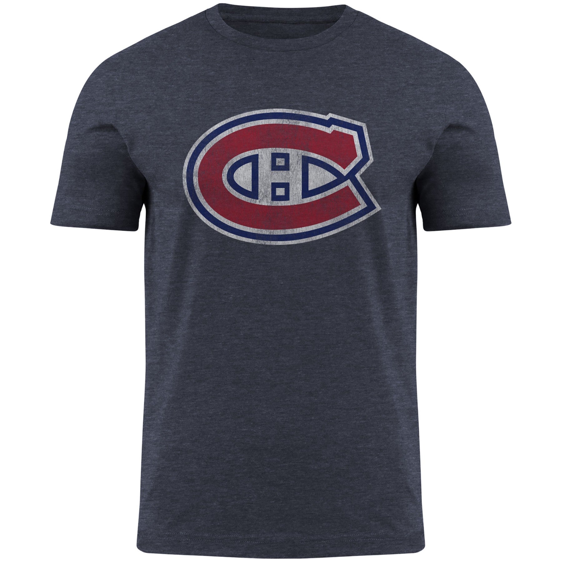 Montreal Canadiens NHL Bulletin Men's Navy Distressed Logo T-Shirt