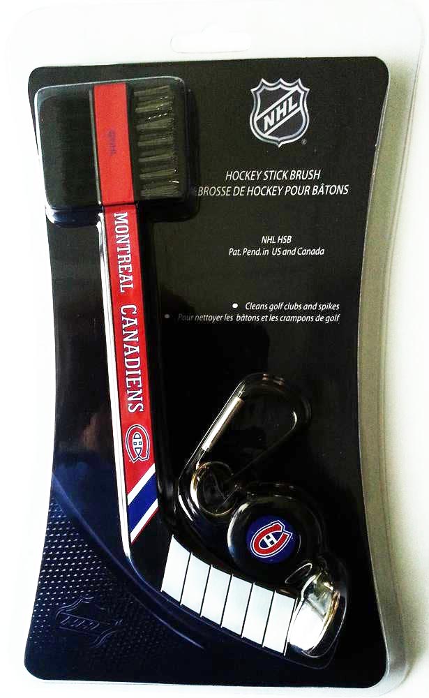 Brosse pour bâton de hockey NHL Caddy Pro des Canadiens de Montréal