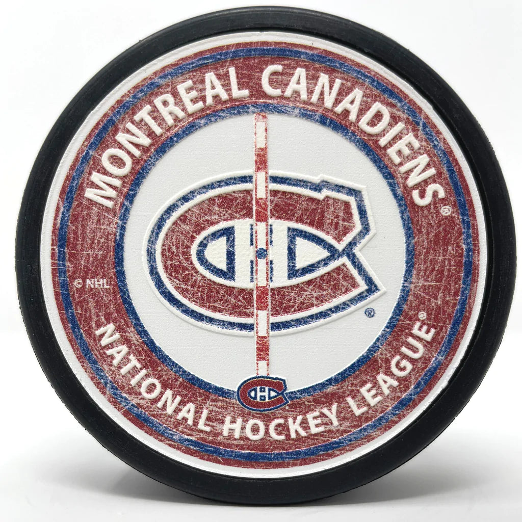 Montreal Canadiens NHL Center Ice Hockey Puck