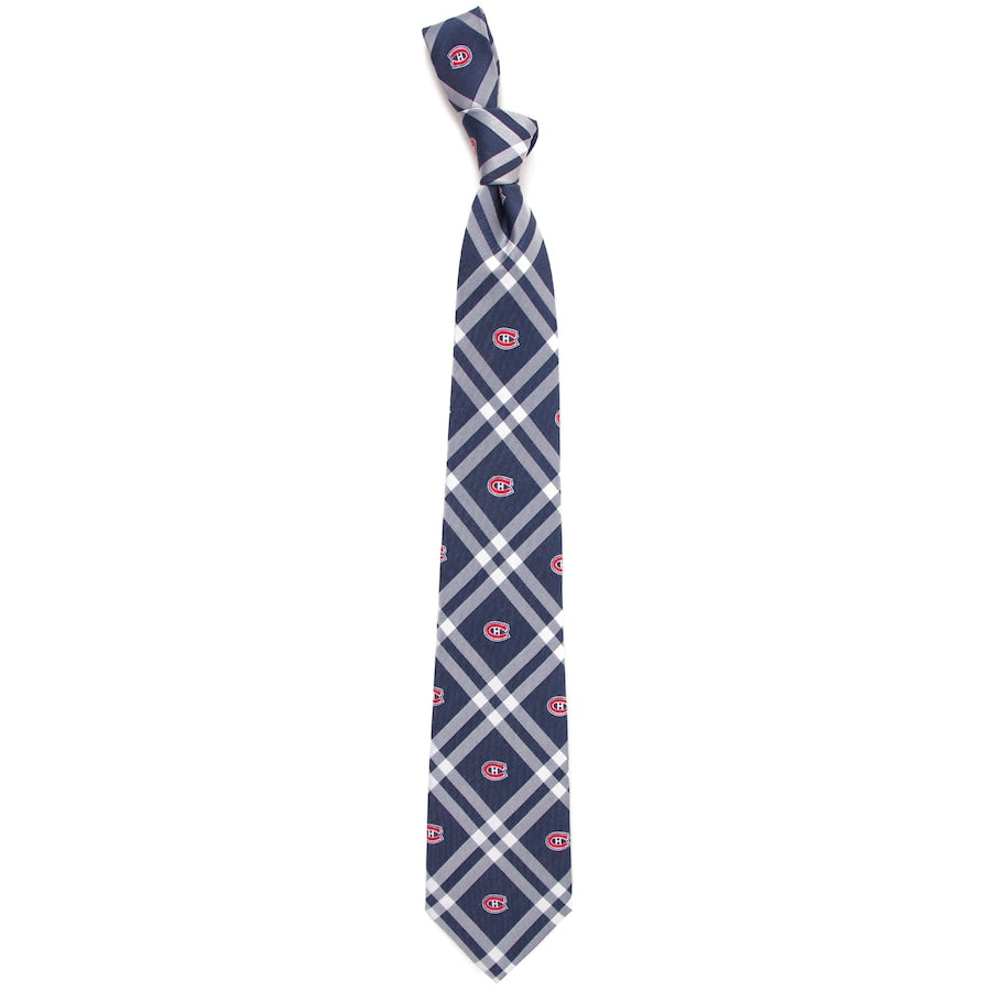 Montreal Canadiens NHL Eagles Wings Men's Navy Rhodes Tie