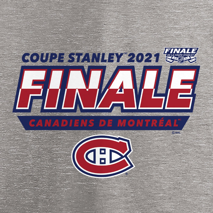 Montreal Canadiens NHL Fanatics Branded Men's Grey 2021 Stanley Cup Final High Sticking Roster T-Shirt