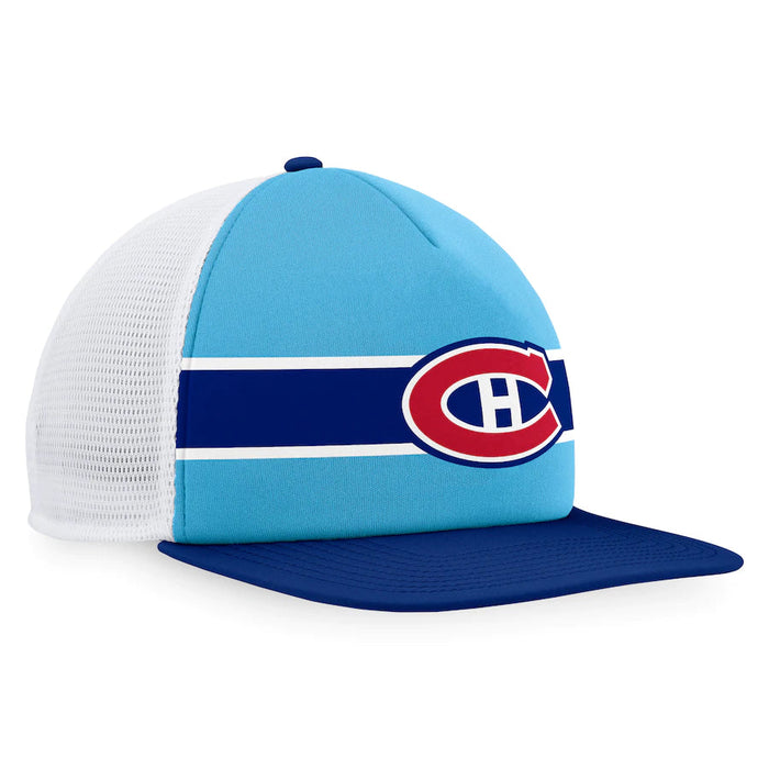 Montreal Canadiens NHL Fanatics Branded Men's Light Blue Special Edition 2.0 Foam Front Trucker Snapback