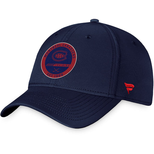 Montreal Canadiens NHL Fanatics Branded Men's Navy Authentic Pro Training Camp Stretch Fit Hat