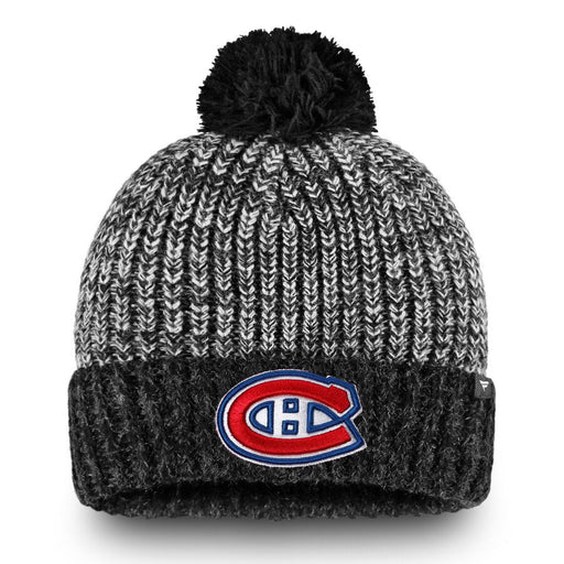 Montreal Canadiens NHL Fanatics Branded Women's Grey Ace Pom Knit Hat