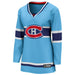 Montreal Canadiens NHL Fanatics Branded Women's Light Blue 2022/23 Special Edition 2.0 Breakaway Jersey