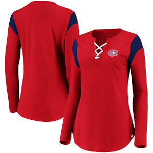 Montreal Canadiens Women's Light Up V-Neck Sweater - Red