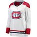 Montreal Canadiens NHL Fanatics Branded Women's White Breakaway Jersey