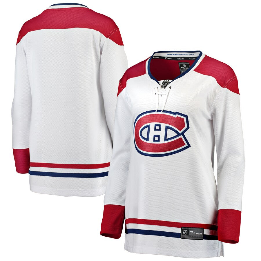 Montreal Canadiens NHL Fanatics Branded Women's White Breakaway Jersey