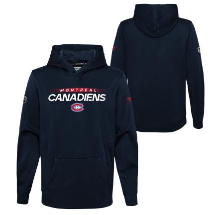 Montreal Canadiens NHL Fanatics Branded Youth Navy Rinkside Fleece Pullover Hoodie