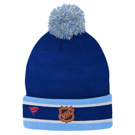 FANATICS Men's Fanatics Branded Navy/Orange Houston Astros League Logo  Cuffed Knit Hat with Pom