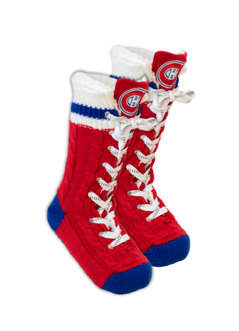 Montreal Canadiens NHL Hockey Sockey Unisex Red Slipper Skates Socks