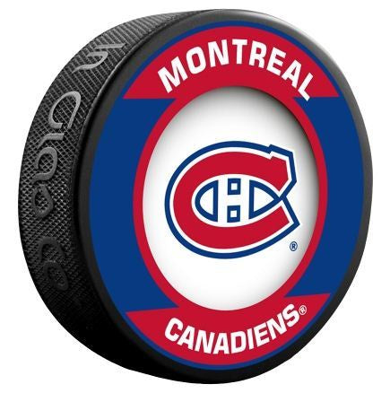 Montreal Canadiens NHL Inglasco Retro Hockey Puck