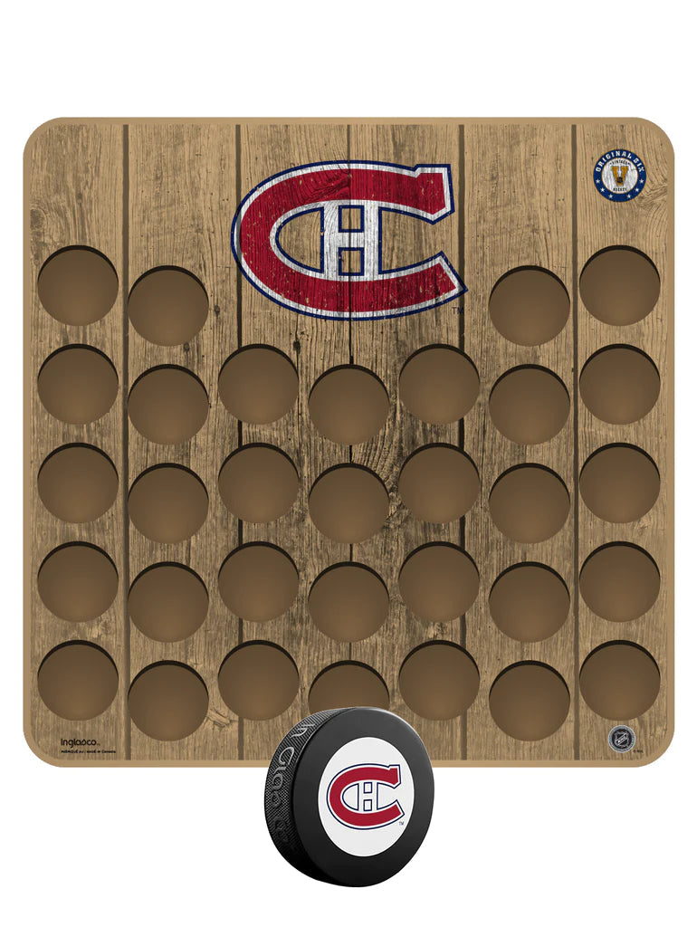 Montreal Canadiens NHL Inglasco Vintage Hockey Puck Wall Plaque