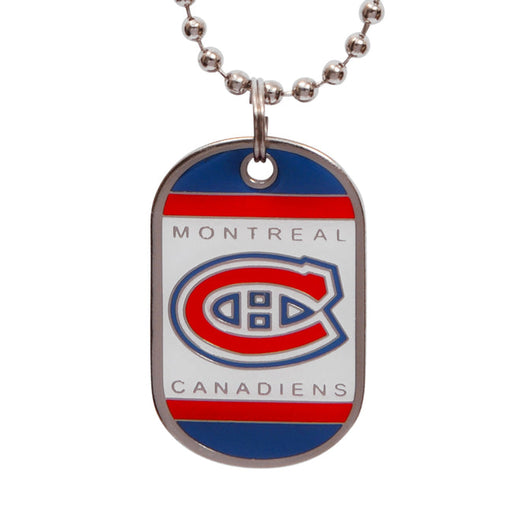 Montreal Canadiens NHL JF Sports Dog Tag Necklace