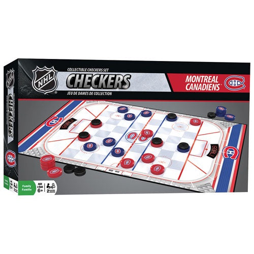 Montreal Canadiens NHL Masterpieces Checkers Set