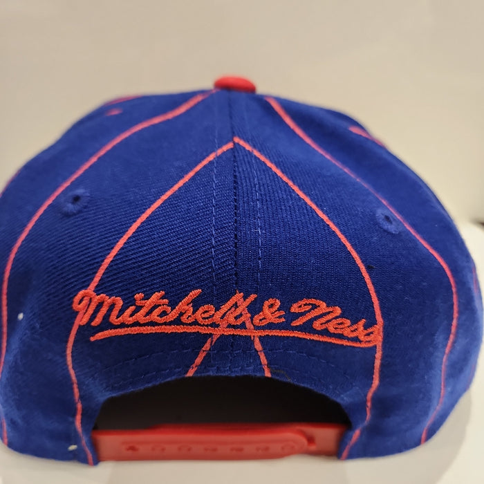 Montreal Canadiens NHL Mitchell & Ness Men's Navy Pin Stripe Snapback