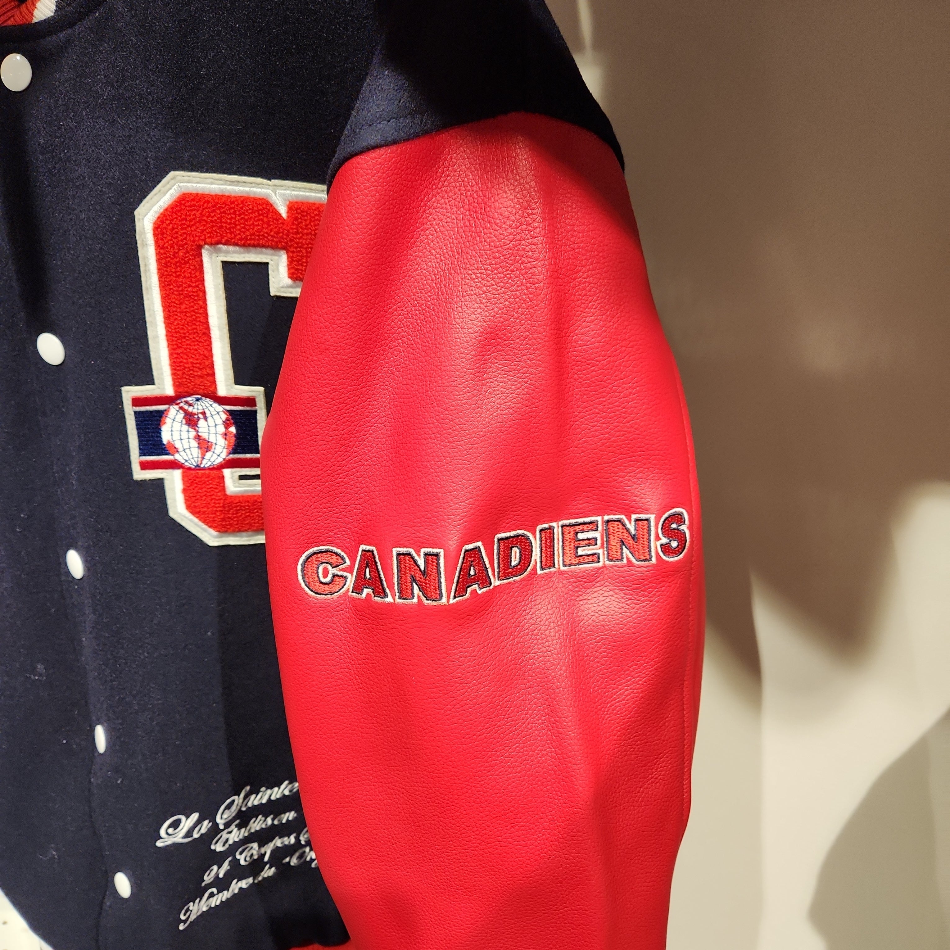 Montreal Canadiens NHL Mitchell & Ness Men’s Navy/Red Varsity Jacket