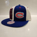 Montreal Canadiens NHL Mitchell & Ness Men's Off White/Royal Blue Pop Panel Snapback