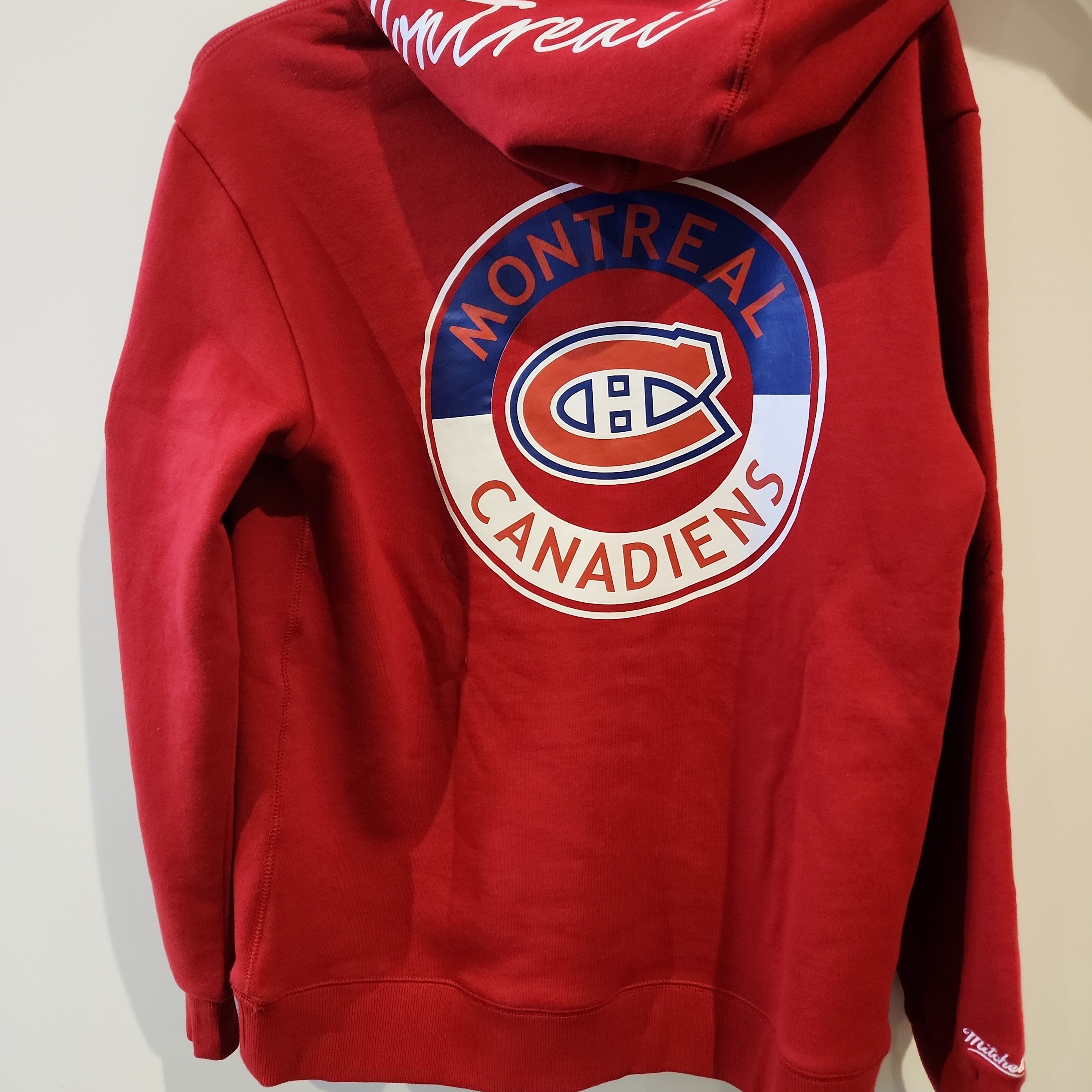 Montreal Canadiens NHL Mitchell & Ness Men's Red City Collection Fleece Hoodie