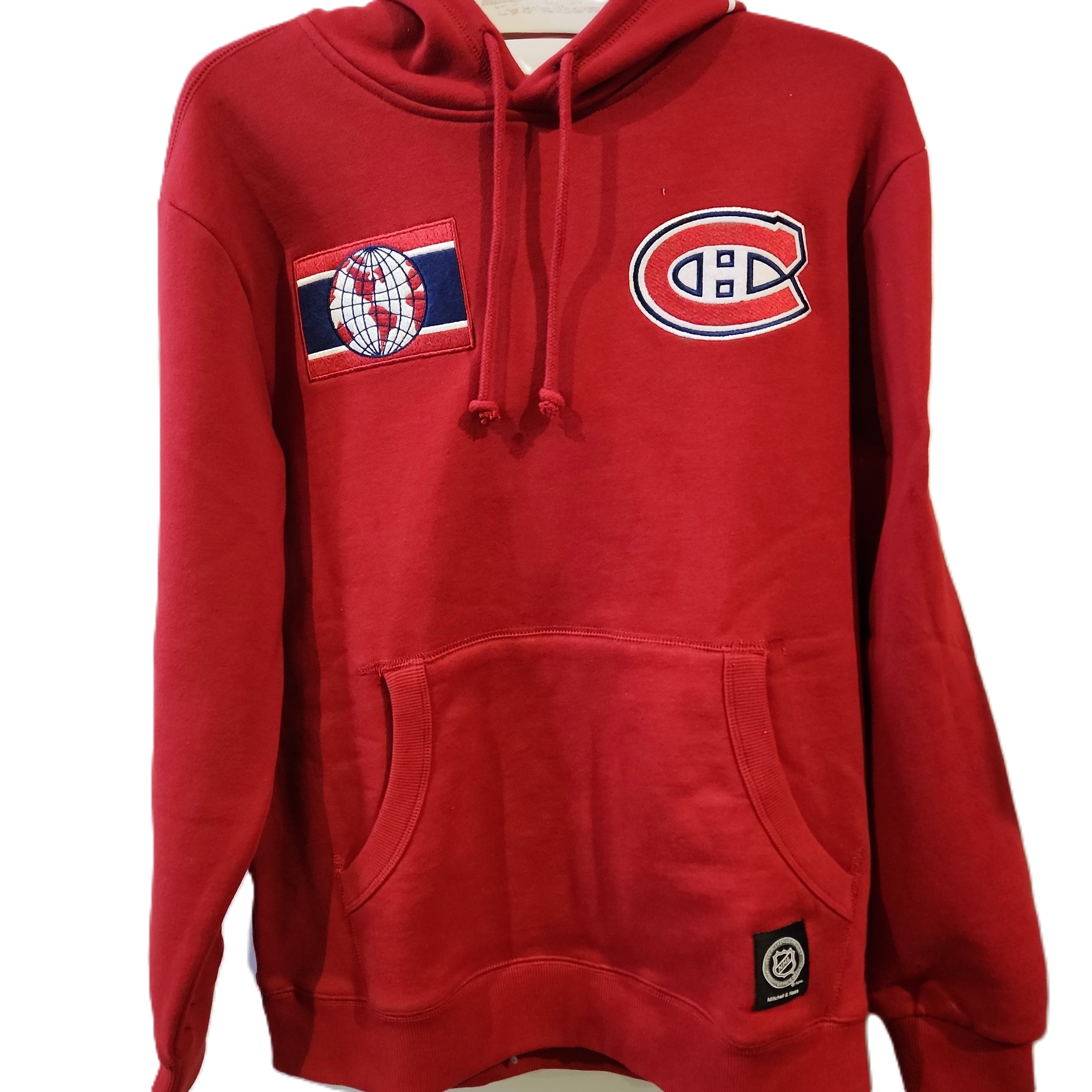 Sweat à capuche en polaire rouge City Collection NHL Mitchell & Ness des Canadiens de Montréal pour hommes