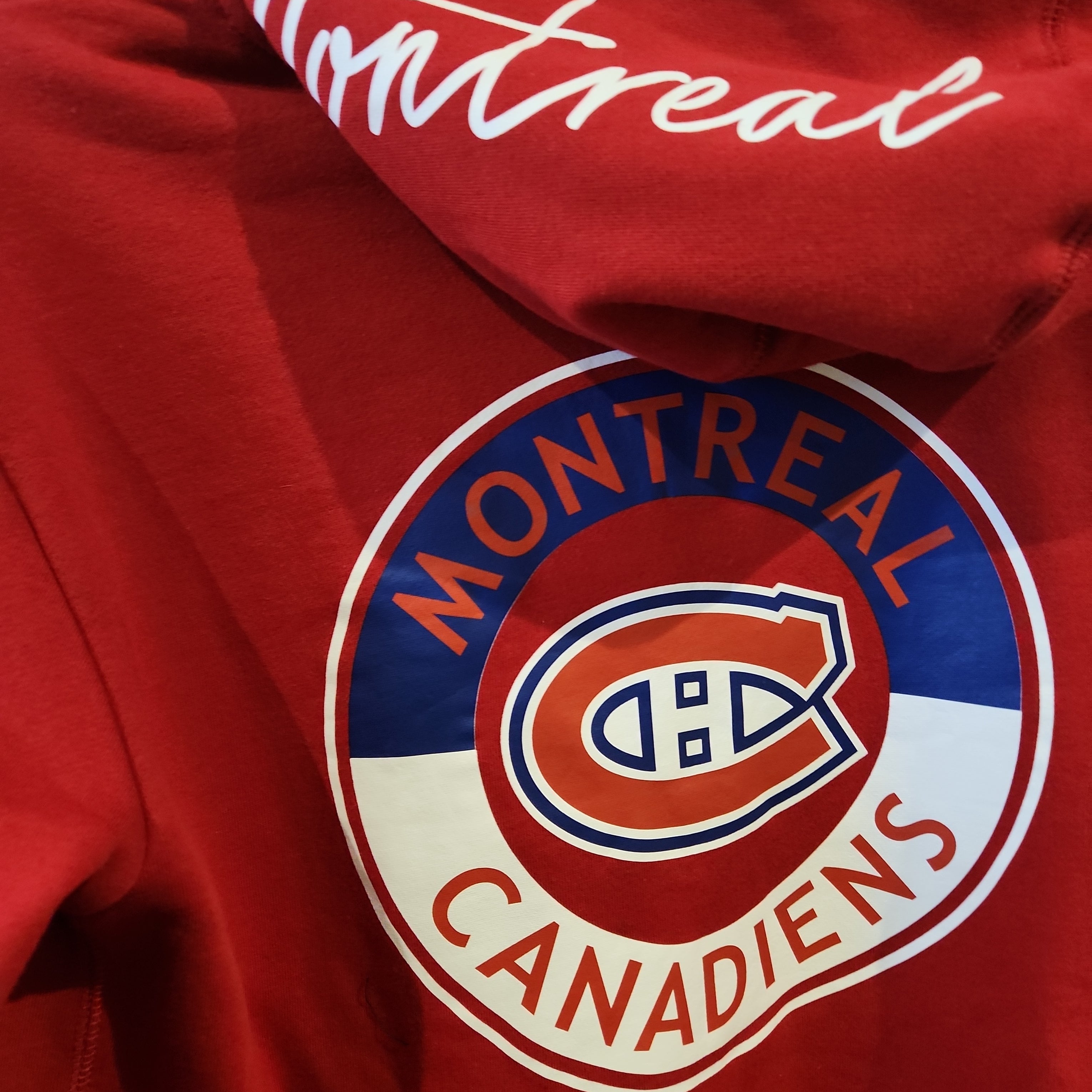 Montreal Canadiens NHL Mitchell & Ness Men's Red City Collection Fleece Hoodie