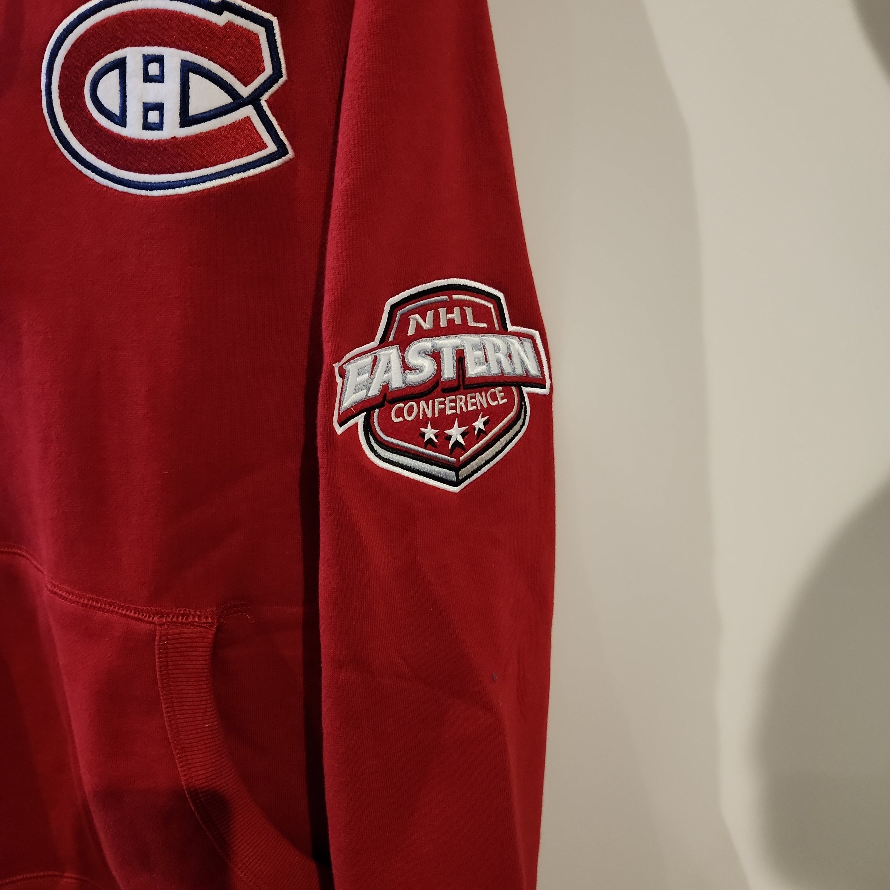 Montreal Canadiens NHL Mitchell & Ness Men's Red City Collection Fleece Hoodie