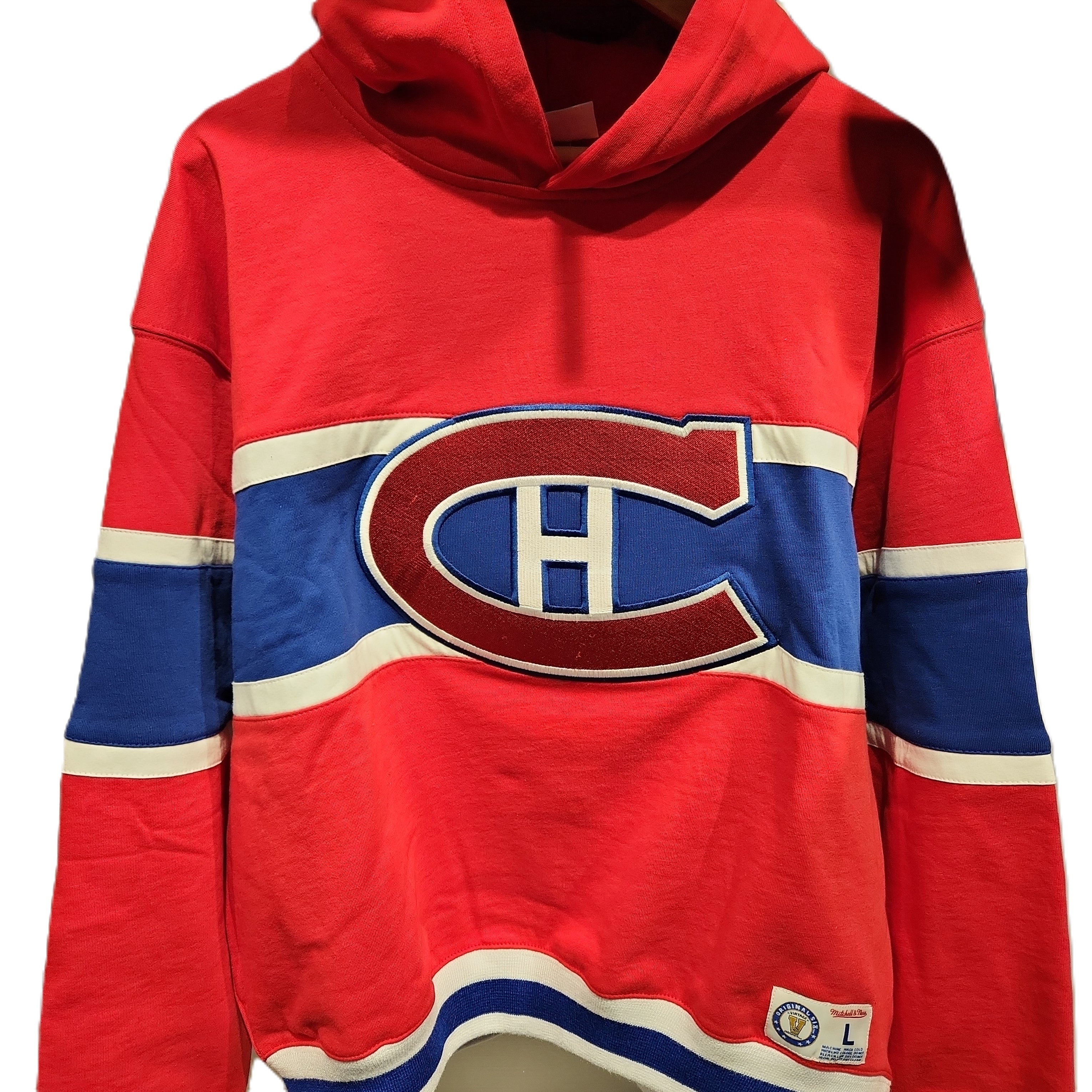 Chandail à capuchon en molleton rouge Original Mitchell & Ness des Canadiens de Montréal de la LNH pour hommes