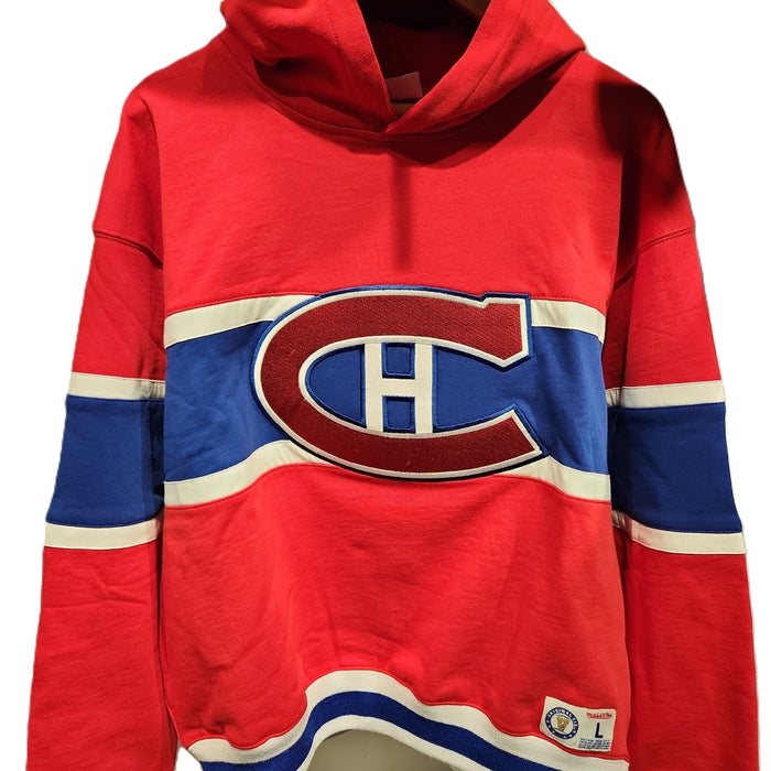 Montreal Canadiens NHL Mitchell & Ness Men's Red Original Fleece Hoodie