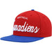 Montreal Canadiens NHL Mitchell & Ness Men's Red Vintage Script Snapback