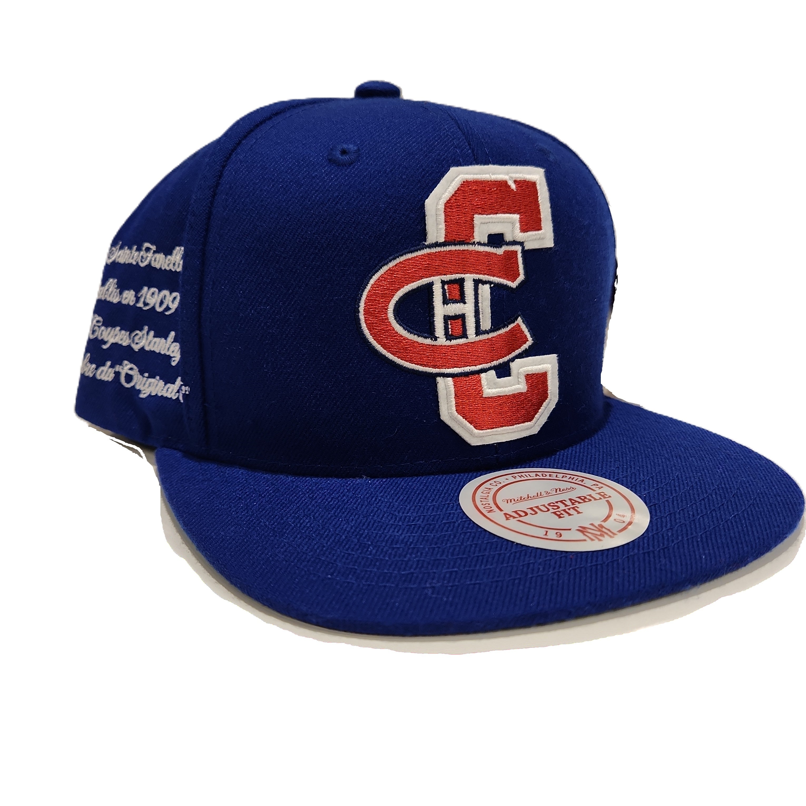 Montreal Canadiens NHL Mitchell & Ness Men's Royal Blue Graduation Snapback