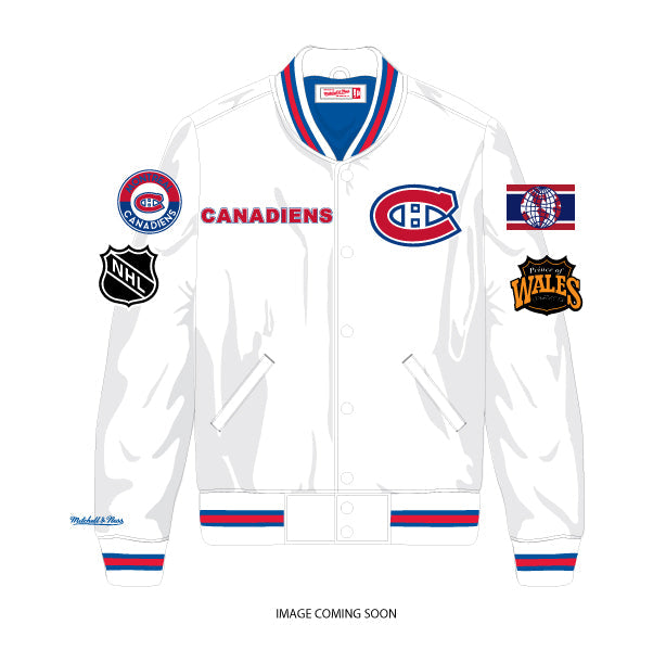 Montreal Canadiens NHL Mitchell & Ness Men’s White City Collection Lightweight Satin Jacket