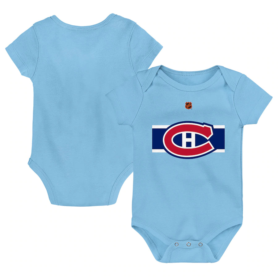 Montreal Canadiens NHL Outerstuff Infant Light Blue Special Edition 2.0 Primary Logo Creeper