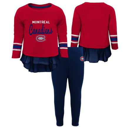 Montreal Canadiens NHL Outerstuff Infant Red Long-sleeve & Leggings Set