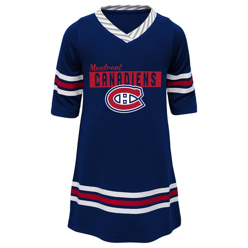 Montreal Canadiens NHL Outerstuff Toddler Navy Sassy Skater 1/2 Sleeve Tunic