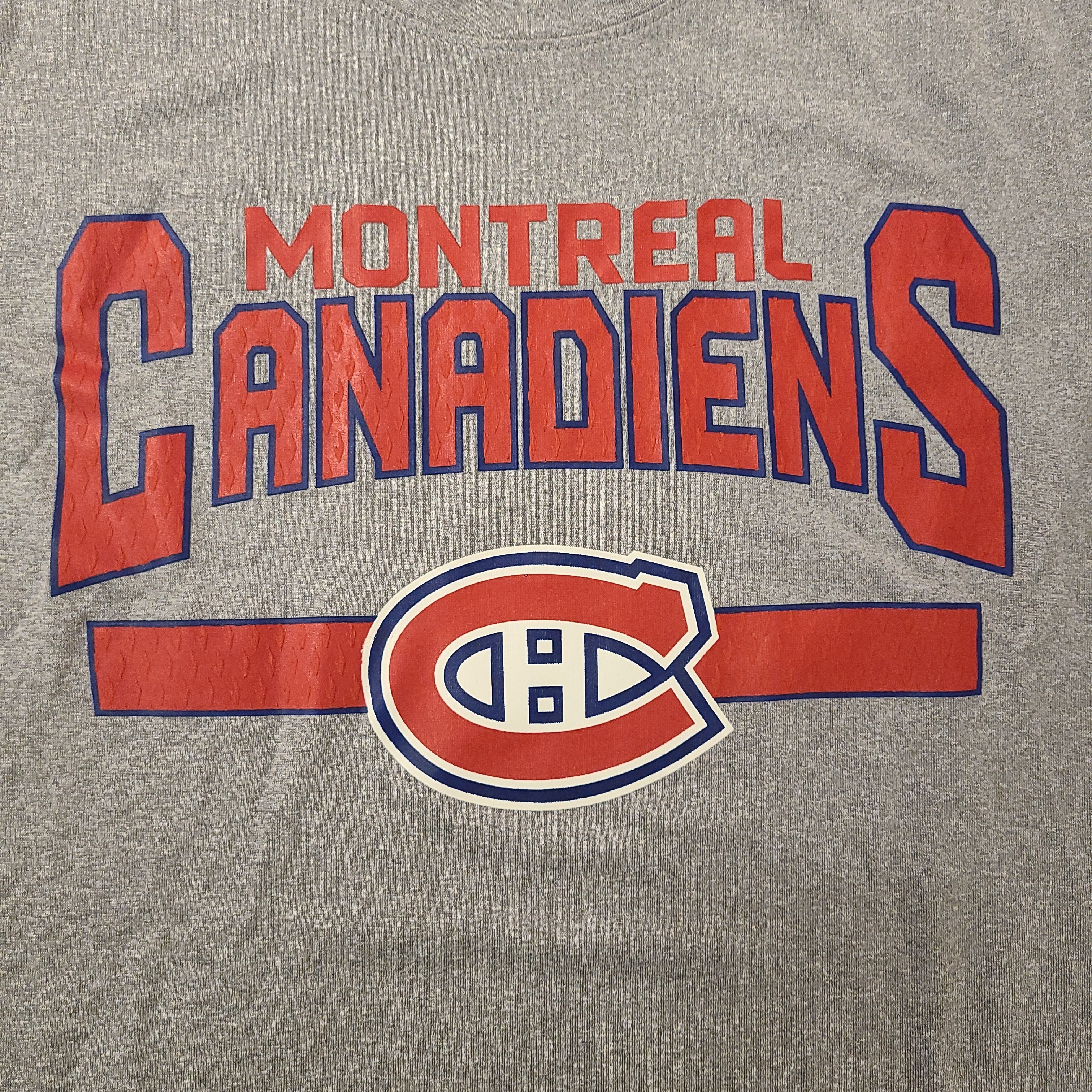 Montreal Canadiens NHL Outerstuff Youth Grey Mesh T Shirt