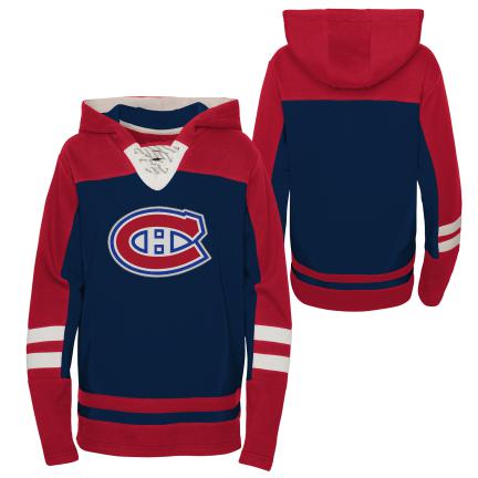Montreal Canadiens NHL Outerstuff Youth Navy Ageless Revisited Pullover Hoodie