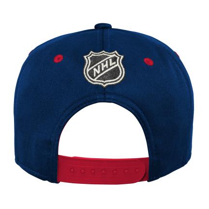 Montreal Canadiens NHL Outerstuff Youth Navy Life Style Printed Flat Brim Snapback
